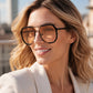 🕶️ -50% ! ✨ Lunettes de Soleil Unisexes Monture Carrée Surdimensionnée – Protection UV400 & Style One Piece pour Ville et Plage 🌞