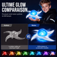 Shuriken rotatif à spirale tourbillonnant, accessoire de cosplay lumineux