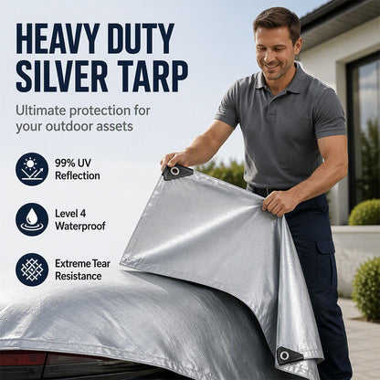 🏕️ -50% ! 💧 Bâche Imperméable Épaisse Haute Résistance – PE – Anti-UV 99% & Résistance -70°C à 120°C pour Camping, Construction et Protection Extérieure 🌧️