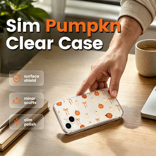 🎃 -50% ! 👻 Coque TPU Halloween Slim – Imprimé Citrouille & Fantôme Ludique – Ultra-Fine & Transparente pour un Look Saisonnier Festif 🧡