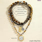 💎 -50% ! ✨ Collier de Perles Multicouche Rétro – Alliage + Résine – Design Superposé & Fermoir Réglable pour Look Sophistiqué au Quotidien 🎀