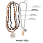 💎 -50% ! ✨ Collier de Perles Multicouche Rétro – Alliage + Résine – Design Superposé & Fermoir Réglable pour Look Sophistiqué au Quotidien 🎀