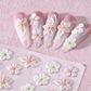 💅 -50% ! 🌸 Autocollants à Ongles Floraux 5D – Motifs Lys & Marguerites – Relief Gaufré & Palette Printanière pour Manucure Facile et Élégante ✨