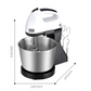 🎂 -50% ! 🥄 Batteur Électrique 2-en-1 sur Socle et Portatif – 150 W – 7 Vitesses – Bol 2 L + Fouets & Crochets – Prise UK 🍰