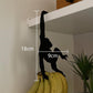 🐒 Achetez 2, obtenez 1 gratuit ! 🍌 Crochet Banane en Forme de Singe – Design Ludique & Gain de Place – 33 g – Idéal pour Suspendre Fruits, Sacs et Accessoires de Cuisine ✨