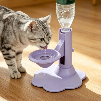 🐱 -50% ! 💧 Fontaine à Eau pour Chat à Hauteur Réglable – Plastique – 3 Niveaux & Antidérapante – Bol Surélevé 650 ml pour Hydratation Confortable 🐾