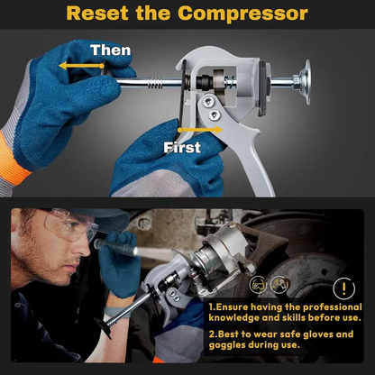 🔧 -50% ! ⚙️ Outil de Compression d’Étrier de Frein Robuste – Métal – Double Plateau d’Écartement & Levier de Déverrouillage Rapide pour Voitures et Camionnettes 🚗