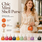 🐚 -50% ! ✨ Mini Porte-Monnaie Coquillage Porte-Clés – Cuir PU – Format Poche pour Rouge à Lèvres et Accessoires – 13 Coloris 🌈