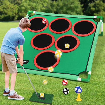 ⛳ -50% ! 🚛 Ensemble de Jeu de Golf Décontracté – Cible avec Cadre Simple/Double – Flanelle Plastique – 3 Ans+ – Intérieur/Extérieur – Cadeau Golfeur 🏌️