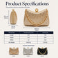 💎 -50% ! ✨ Pochette de Soirée Élégante à Fermoir Perle – PU – Strass Haute Densité & Chaîne Amovible – 3-en-1 Main/Épaule pour Mariages et Galas 👗