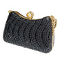 💎 -50% ! ✨ Pochette de Soirée Élégante à Fermoir Perle – PU – Strass Haute Densité & Chaîne Amovible – 3-en-1 Main/Épaule pour Mariages et Galas 👗
