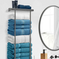 🛁 50% DE RÉDUCTION ! Porte-Serviettes Rétractable pour Salle de Bain – 38-75 cm Réglable, Acier au Carbone, Sans Perçage