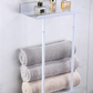 🛁 50% DE RÉDUCTION ! Porte-Serviettes Rétractable pour Salle de Bain – 38-75 cm Réglable, Acier au Carbone, Sans Perçage