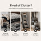 🏠 PROMO FLASH : 50% DE RÉDUCTION ! 🧥 Armoire Anti-Poussière Multi-Niveaux Gain de Place – Tubes Acier Haute Résistance & Rideau Haute Densité – Organisation par Zones – Idéale Chambres, Studios & Appartements 📦