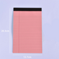 📝 -50% ! ✏️ Bloc-Notes Ligné Minimaliste – Papier 80g Premium – Reliure Supérieure – 3 Formats & 6 Couleurs Pastel pour Notes et Planning 📓