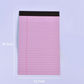 📝 -50% ! ✏️ Bloc-Notes Ligné Minimaliste – Papier 80g Premium – Reliure Supérieure – 3 Formats & 6 Couleurs Pastel pour Notes et Planning 📓