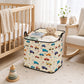 🔥 -50% ! 🎉 Grand Support de Rangement Pliable en Toile – Motif Cartoon – Couvercle Zip & Poignées Renforcées – 3 Tailles pour Placard et Chambre d’Enfant 🧸