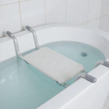 🛁 -50% ! 🚿 Planche de Bain Antidérapante – Aluminium Haute Résistance – 71–82 cm Réglable – Charge 135 kg – 1,5 kg – Argent – Pour Seniors et Famille 🧓
