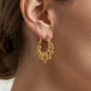 💫 -50% ! ✨ Boucles d’Oreilles Créoles Bohèmes Vintage – Acier Inoxydable – 2,5 cm – 8,6 g – Design Perlé pour Quotidien et Fêtes 🎀