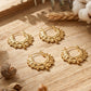 💫 -50% ! ✨ Boucles d’Oreilles Créoles Bohèmes Vintage – Acier Inoxydable – 2,5 cm – 8,6 g – Design Perlé pour Quotidien et Fêtes 🎀