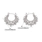 💫 -50% ! ✨ Boucles d’Oreilles Créoles Bohèmes Vintage – Acier Inoxydable – 2,5 cm – 8,6 g – Design Perlé pour Quotidien et Fêtes 🎀