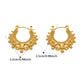 💫 -50% ! ✨ Boucles d’Oreilles Créoles Bohèmes Vintage – Acier Inoxydable – 2,5 cm – 8,6 g – Design Perlé pour Quotidien et Fêtes 🎀