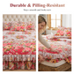 🛏️ PROMO FLASH : 50% DE RÉDUCTION ! Cache-Sommier 3 Pièces à Fleurs et Volants – Coton Haute Densité, Teinture Réactive & 5 Tailles Disponibles for une Chambre Romantique et Élégante 🌷✨