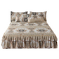 🌸 -50% ! 🛏️ Cache-Sommier 3 Pièces à Fleurs et Volants – Mélange Coton Haute Densité – 5 Tailles – Jupe de Lit + 2 Taies d’Oreiller pour Chambre 🌷