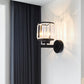 ✨ -50% ! 💎 Applique Murale Cristal Ambiance – Diamètre 14 cm – Doré/Noir – Lumière LED 3 Couleurs ou Sans Source – Pour Chevet et Couloir 🛏️