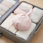 🧳 -50% ! 👙 Trousse de Rangement Lingerie Portable pour Voyage – Polyester Doux – Compartiments Dédiés – Fermeture Éclair Fluide – Rose/Blanc – 2 Tailles 🎒