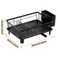 🍽️ -50% ! 🚰 Égouttoir à Vaisselle avec Bec Verseur Pivotant 360° – Fer Renforcé – 50 kg – 38×28×18 cm – Noir/Blanc/Gris/Rose 🧺