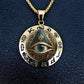 👁️ -50% ! ✨ Collier Pendentif Œil Omniscient Vintage – Alliage de Zinc – Or/Argenté – Design Mystérieux Rétro pour Quotidien et Soirées 🖤