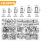 🎉 50 % DE RÉDUCTION ! 🔧 Kit Assortiment d'Écrous à Sertir Moletés – 165 Pièces, M3 à M10, Installation Facile & Alliage d'Aluminium ✨