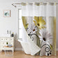 🚿 -50% ! 🌸 Rideau de Douche Double Couche à Œillets Imprimé Élégant – Polyester – 183×190,5 cm – Motif Floral Anti-Éclaboussures pour Salle de Bain 🛁