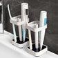 📢 Achetez 1, obtenez 1 gratuit ! 🪥 Organiseur Brosse à Dents Anti-Poussière – Plastique Transparent – 7,2×7,2×21,5 cm – Gobelet Couvert + Base d’Égouttage pour Salle de Bain 🚿