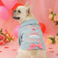 👗 -50% ! 🐩 Veste en Jean Princesse pour Chien – Tissu Mélangé Doux – Nœud Décoratif & Broderies – Tailles XS–XL – Bleu (8 Teintes) – Petits & Moyens Chiens 🎀