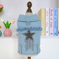 👗 -50% ! 🐩 Veste en Jean Princesse pour Chien – Tissu Mélangé Doux – Nœud Décoratif & Broderies – Tailles XS–XL – Bleu (8 Teintes) – Petits & Moyens Chiens 🎀