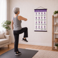 🧘 -50% ! 📋 Affiche d’Exercices de Tai Chi pour Seniors – 60×40 cm – 16 Mouvements Illustrés – Version Marche ou Chaise – Guide Santé Quotidien 🏠