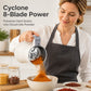 🥧 -50% ! 🍰 Broyeur Électrique Multifonction en Poudre – Inox + ABS – 8 Lames Cyclone – 300% Plus Fin – 220V EU / 110V US – Café, Épices, Céréales ⚡