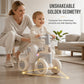 😊 -50% ! 🚲 Draisienne pour Bébés et Tout-Petits – PP – 50×23×39 cm – 4 Roues Stabilisatrices – LED & Musique – Vert/Marron/Gris/Rose – 14–54 Mois 🎵