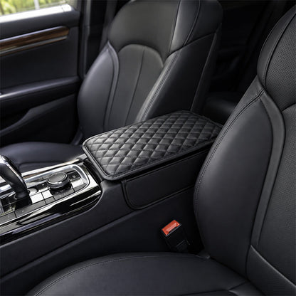 🚗 -50% ! 🛋️ Coussin d’Accoudoir Universel pour Voiture – Cuir PU + Mousse à Mémoire de Forme – 30,8×44 cm – Noir – Poches Latérales – Antidérapant 🚘