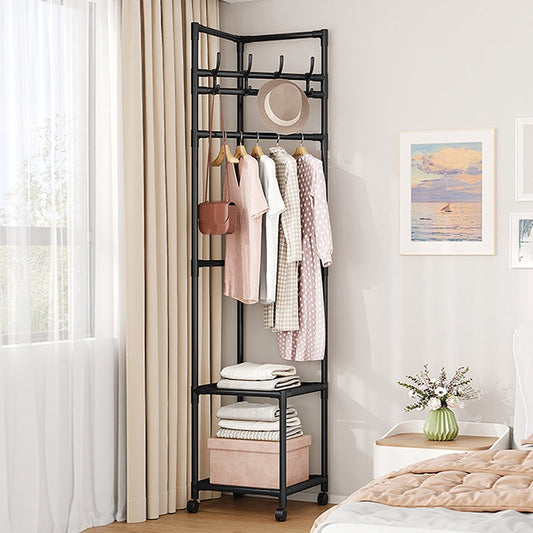 🧥 PROMO FLASH : 50% DE RÉDUCTION ! 🏠 Portant à Vêtements Gain de Place – Fer – Design Compact & Crochets Multiples for Chambre & Buanderie ✨