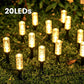 ☀️ -50% ! ⏰ Lampe Solaire à Piquet pour Allée – Cristal Bulle – IP54 – 10/20/30/40 LED – Lumière Chaude/Blanche/Multicolore – Capteur Crépuscule-Aube 🌿
