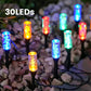 ☀️ -50% ! ⏰ Lampe Solaire à Piquet pour Allée – Cristal Bulle – IP54 – 10/20/30/40 LED – Lumière Chaude/Blanche/Multicolore – Capteur Crépuscule-Aube 🌿