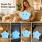 ⭐ -50% ! 💡 Coussin Peluche Étoile Souriante Lumineuse – Coton PP – 35 cm – LED Multicolore – Bleu/Rose/Blanc/Violet/Rouge Rosé – Veilleuse et Décoration Cosy 🌙