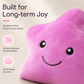 ⭐ -50% ! 💡 Coussin Peluche Étoile Souriante Lumineuse – Coton PP – 35 cm – LED Multicolore – Bleu/Rose/Blanc/Violet/Rouge Rosé – Veilleuse et Décoration Cosy 🌙