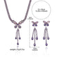 🦋 -50% ! ✨ Parure Collier et Boucles d’Oreilles Papillon – Cuivre + Strass – Violet Clair – Collier 31+10 cm – Boucles 6 cm – Élégance Légère 💜