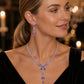 🦋 -50% ! ✨ Parure Collier et Boucles d’Oreilles Papillon – Cuivre + Strass – Violet Clair – Collier 31+10 cm – Boucles 6 cm – Élégance Légère 💜