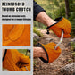 📢 -50% !! ⏰ Gants de Travail Extérieur en Cuir de Vache Épaissi – Résistants à l’Usure, à la Chaleur et à l’Abrasion – Boucle Magnétique – Orange/Noir 🧤