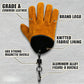 📢 -50% !! ⏰ Gants de Travail Extérieur en Cuir de Vache Épaissi – Résistants à l’Usure, à la Chaleur et à l’Abrasion – Boucle Magnétique – Orange/Noir 🧤